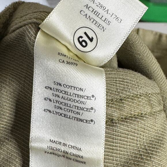 Rails Achilles Pants in Green Canteen High Waist Paper Bag Womens 4 Minimalist - Picture 9 of 10